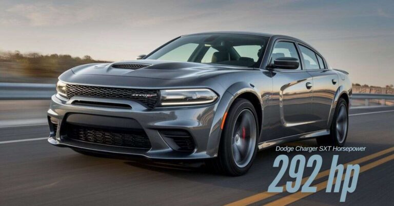 How Much Horsepower Does A Dodge Charger SXT Have?