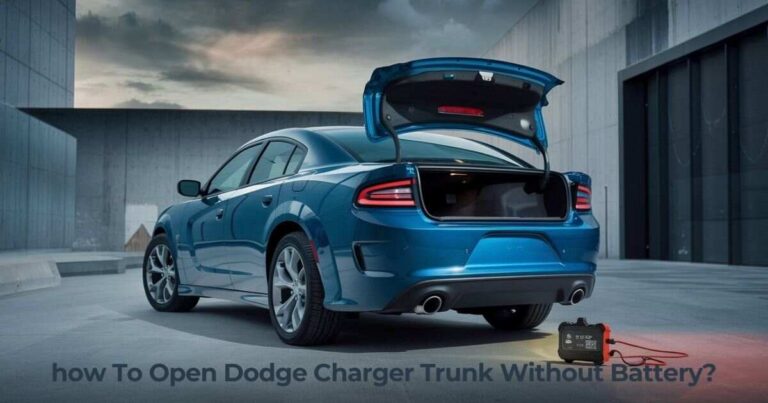 How To Open Dodge Charger Trunk Without Battery?